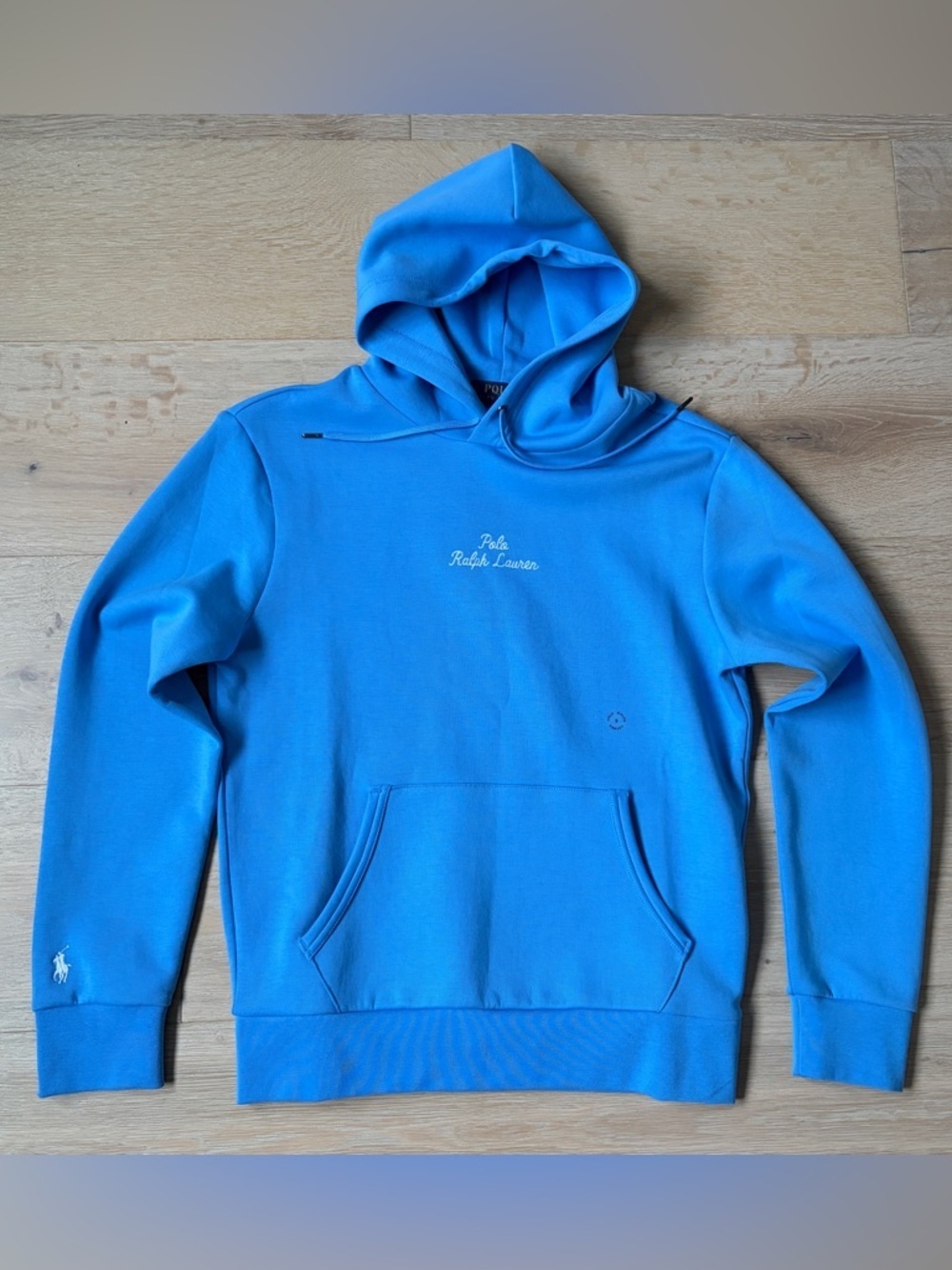 Polo Ralph Lauren Hoodie Mens S Blue Logo Pullover Sweatshirt NWT